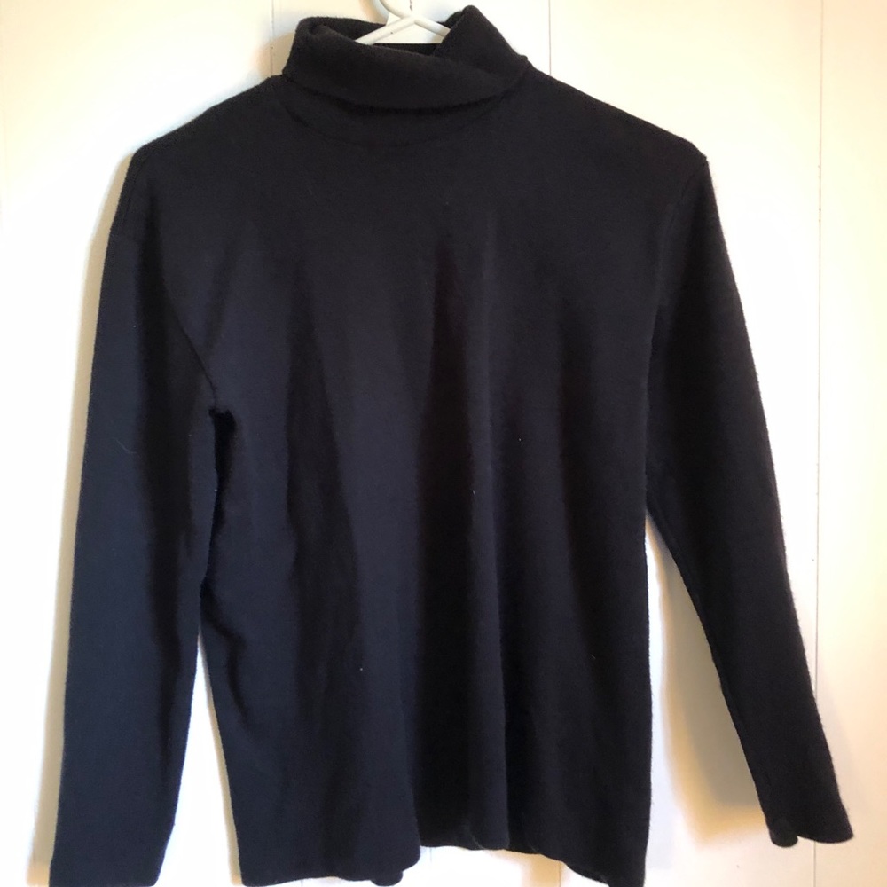 Black turtleneck thick